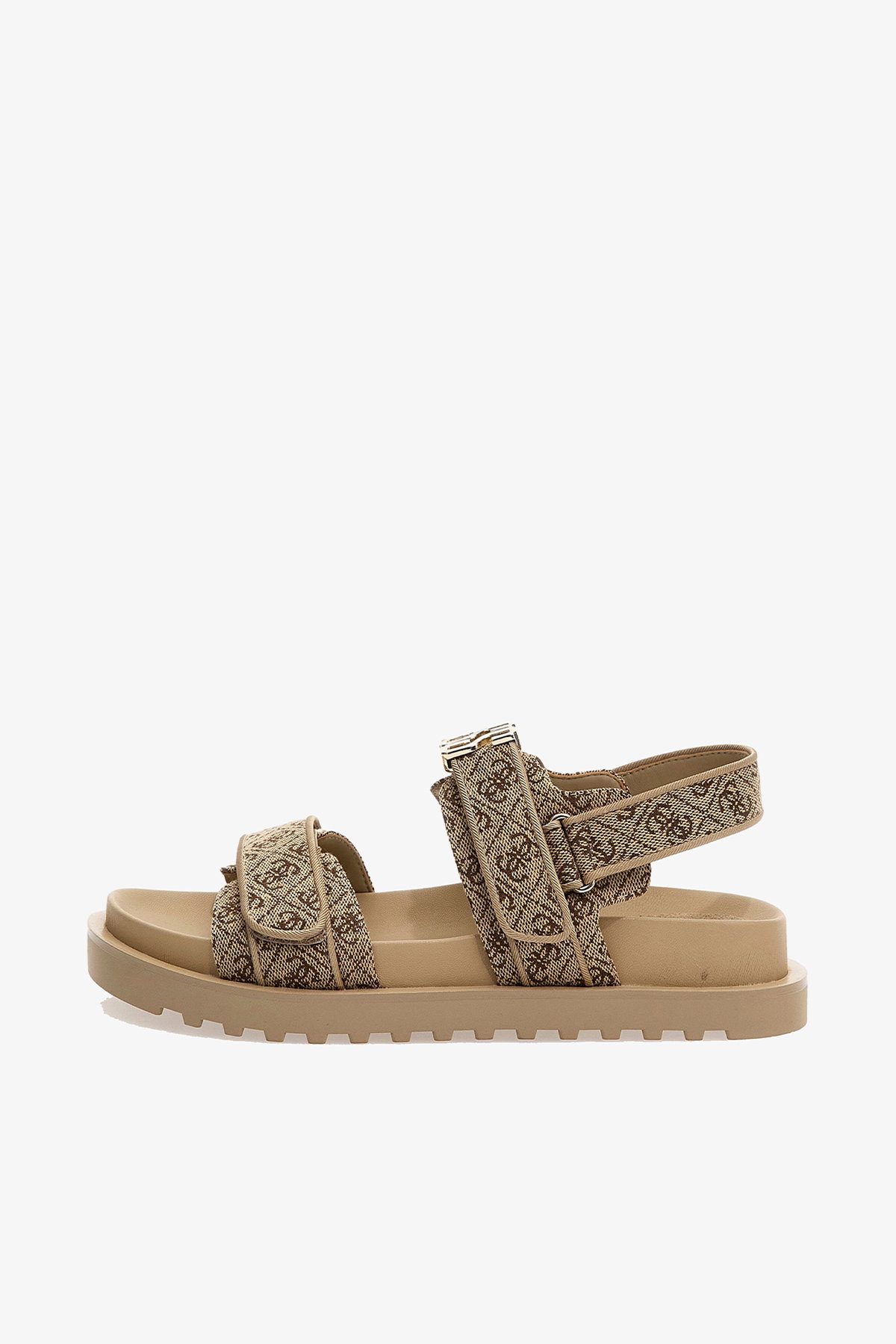 Guess  Fabelis2 Logolu Cırtlı Kadın Sandalet VIZON