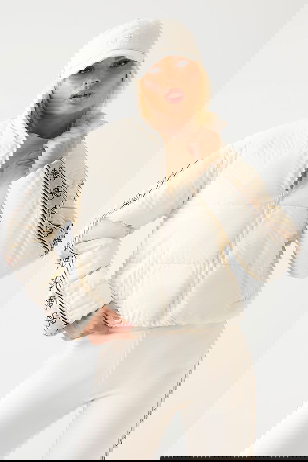 Guess Kadın Şişme Mont BEJ Guess Kadın Şişme Mont BEJ