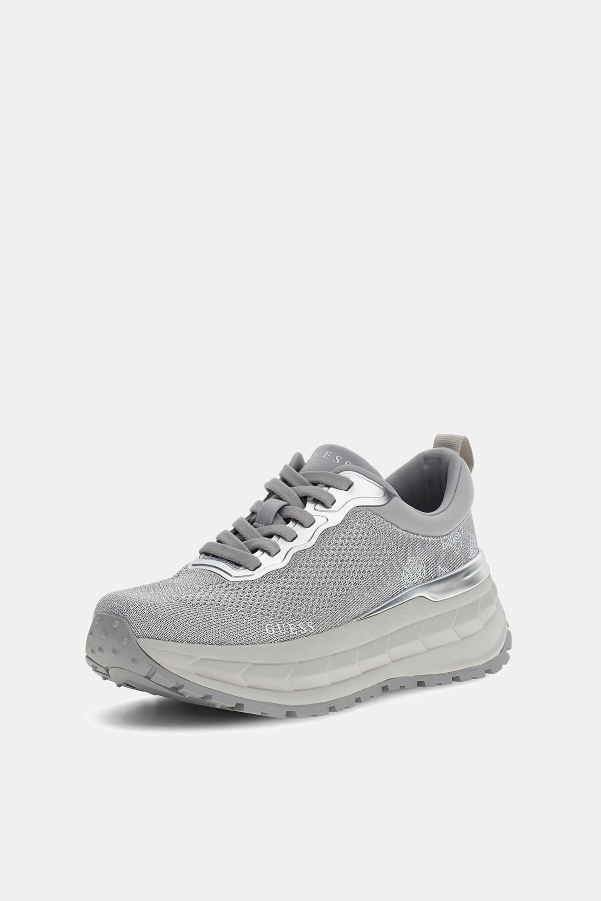 Guess Runit 4G Logo Kadın Spor Ayakkabı GUMUS