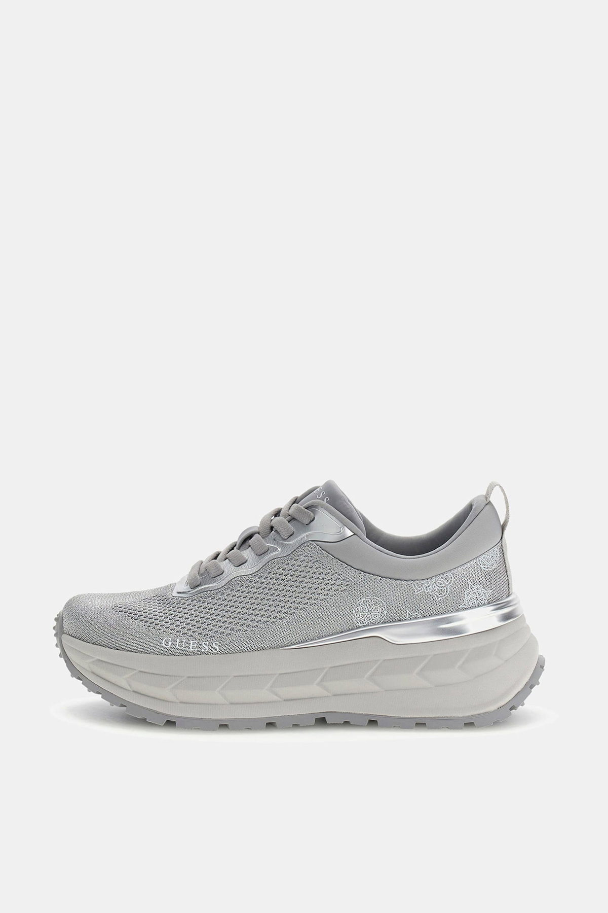 Guess Runit 4G Logo Kadın Spor Ayakkabı GUMUS