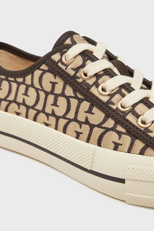 Guess Carey Desenli Kadın Spor Ayakkabı KAHVERENGI