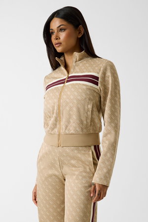 Guess Fermuarlı Kadın Sweatshirt BEJ