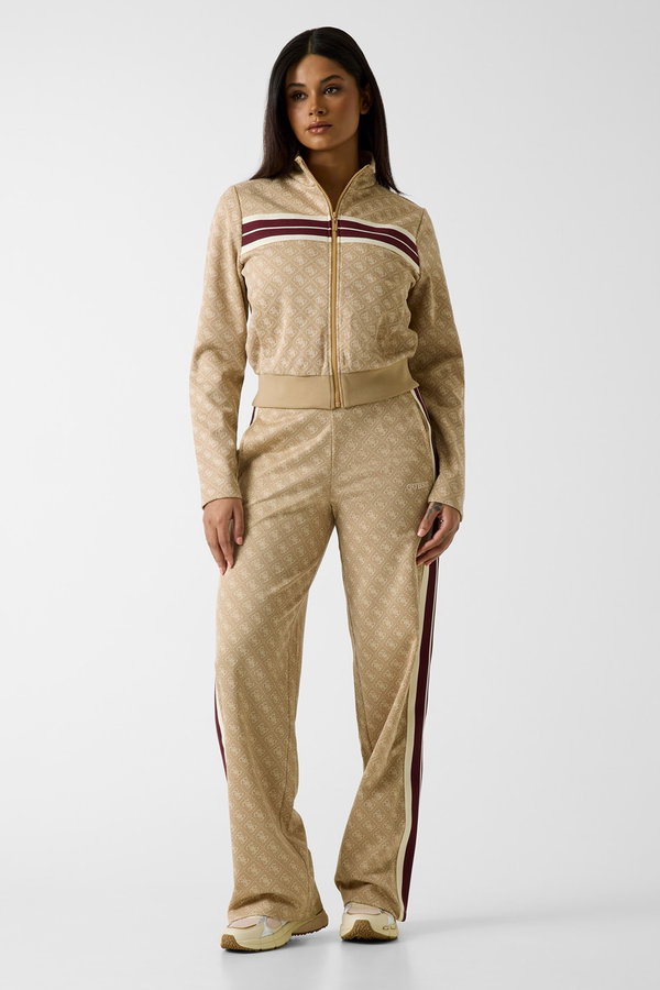 Guess Fermuarlı Kadın Sweatshirt BEJ