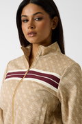 Guess Fermuarlı Kadın Sweatshirt BEJ