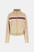 Guess Fermuarlı Kadın Sweatshirt BEJ