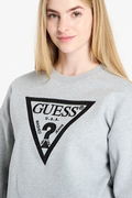 Guess Kadın Bisiklet Yaka Sweatshirt GRI Guess Kadın Bisiklet Yaka Sweatshirt GRI