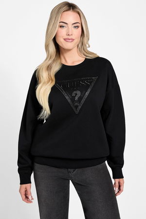 Guess Kadın Bisiklet Yaka Sweatshirt SIYAH Guess Kadın Bisiklet Yaka Sweatshirt SIYAH