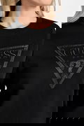 Guess Kadın Bisiklet Yaka Sweatshirt SIYAH Guess Kadın Bisiklet Yaka Sweatshirt SIYAH