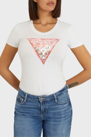 Guess Kadın T-shirt Beyaz Guess Kadın T-shirt Beyaz