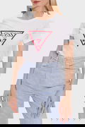 Guess Marka Logolu Kadın T-shirt Beyaz