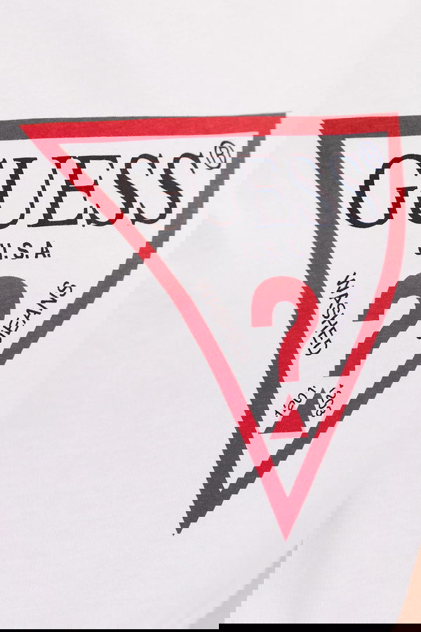 Guess Marka Logolu Kadın T-shirt Beyaz