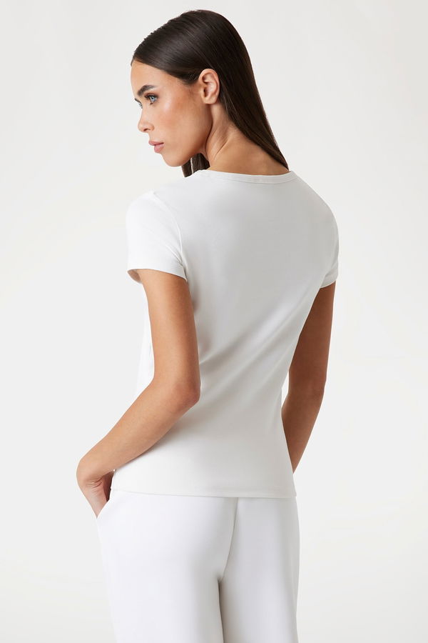 Guess Kadın T-shirt KREM