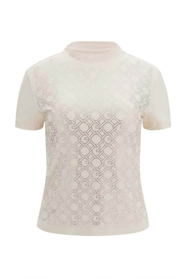Guess Kadın T-shirt KREM Guess Kadın T-shirt KREM