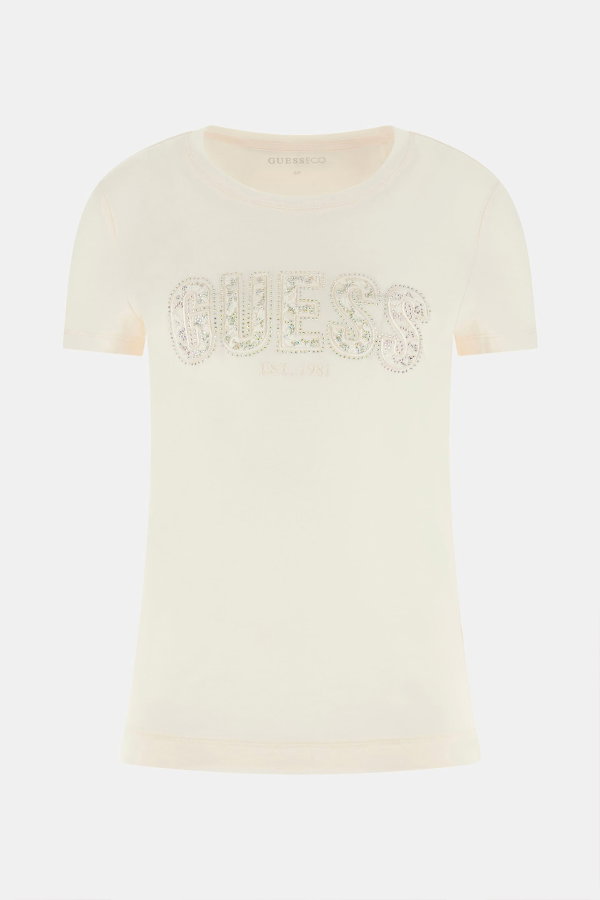 Guess Kadın T-shirt PUDRA