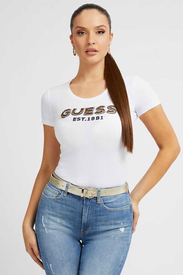 Guess Kadın T-shirt Beyaz