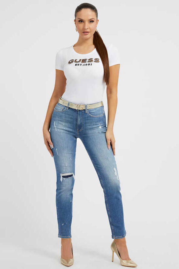 Guess Kadın T-shirt Beyaz