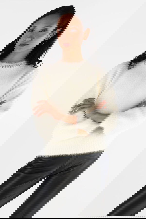 Guess Kadın Triko Kazak EKRU