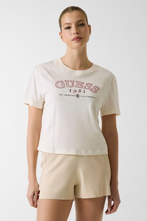Guess Kadın T-shirt BEJ