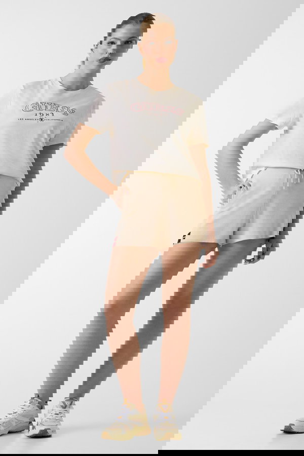 Guess Kadın T-shirt BEJ