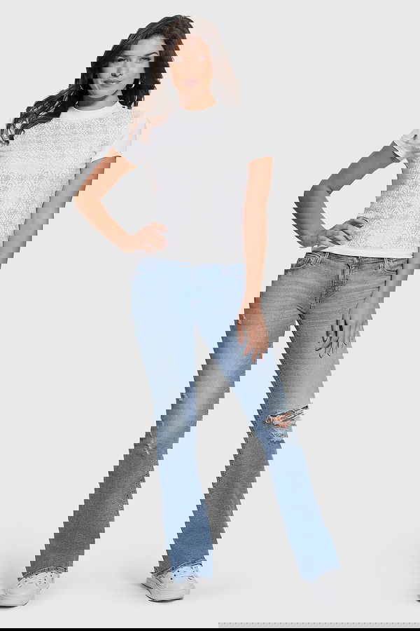 Guess Kadın T-shirt Beyaz