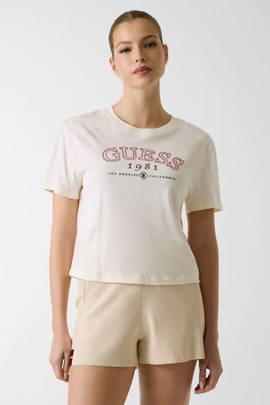 Guess Kadın T-shirt KREM