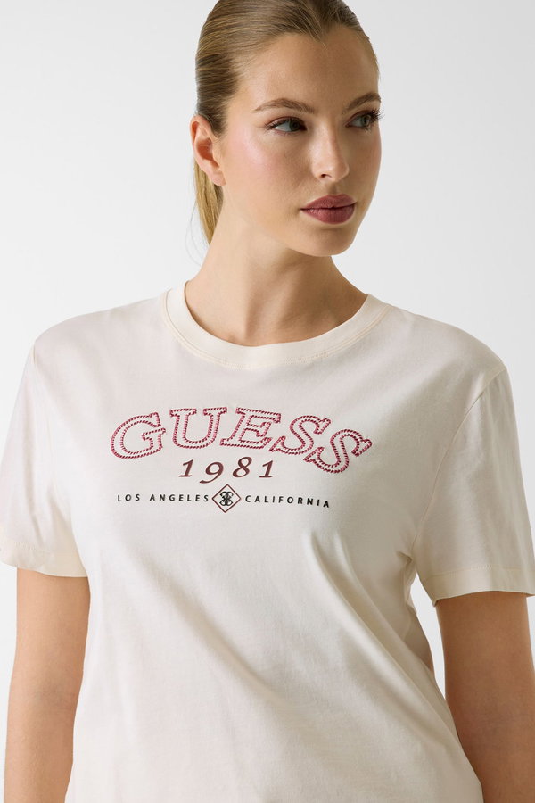 Guess Kadın T-shirt KREM