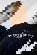 Guess Ön Bağlamalı Kadın T-shirt LACIVERT