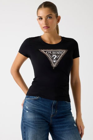Guess Kadın T-shirt SIYAH Guess Kadın T-shirt SIYAH