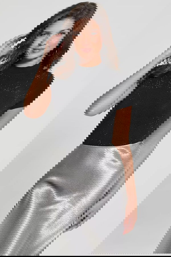 Guess Kadın T-shirt SIYAH