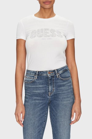 Guess Kadın T-shirt SU YESILI