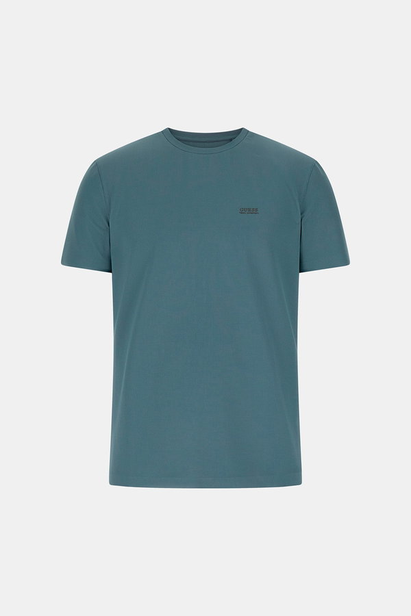 Guess Kısa Kollu Bisiklet Yaka Erkek T-shirt PETROL