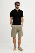 Guess Kısa Kollu Polo Yaka Erkek Triko T-shirt SIYAH