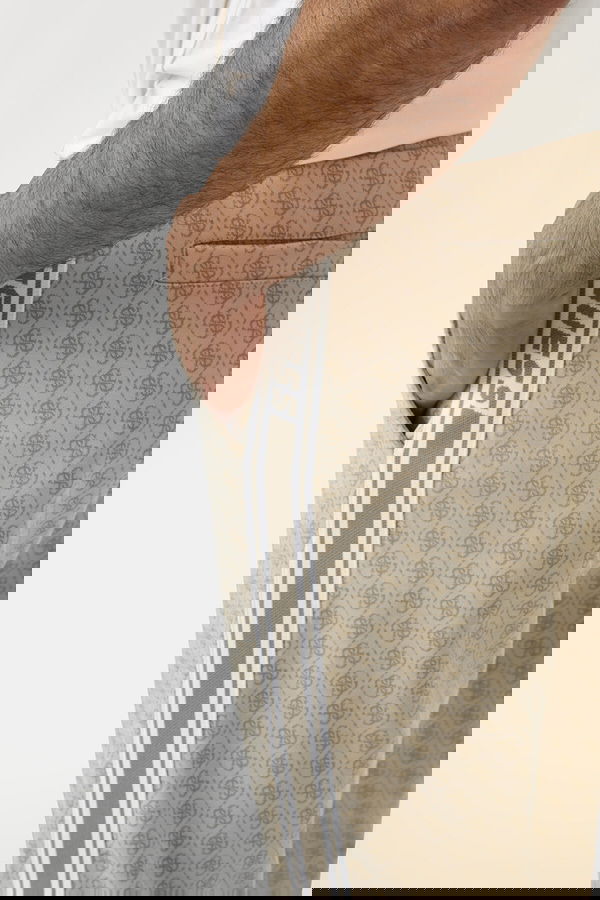 Guess Logolu Erkek Eşofman Altı BEJ Guess Logolu Erkek Eşofman Altı BEJ