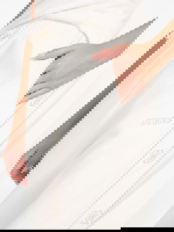 Guess Logolu Kadın Eşofman Altı EKRU