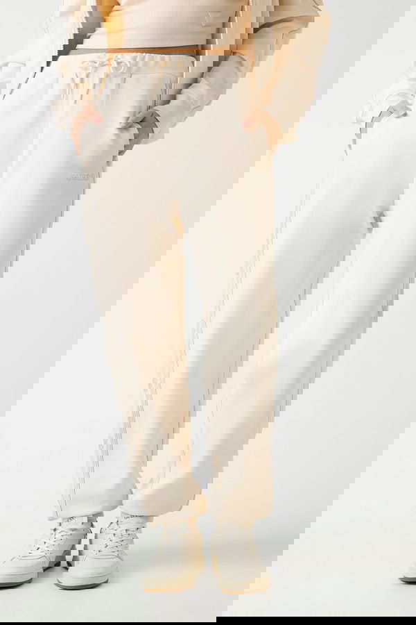 Guess Logolu Kadın Eşofman Altı KREM