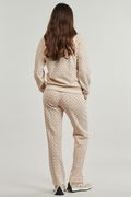 Guess Logolu Kadın Fermuarlı Sweatshirt BEJ Guess Logolu Kadın Fermuarlı Sweatshirt BEJ