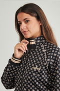 Guess Logolu Kadın Fermuarlı Sweatshirt SIYAH Guess Logolu Kadın Fermuarlı Sweatshirt SIYAH