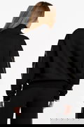 Guess Logolu Kadın Fermuarlı Sweatshirt SIYAH Guess Logolu Kadın Fermuarlı Sweatshirt SIYAH