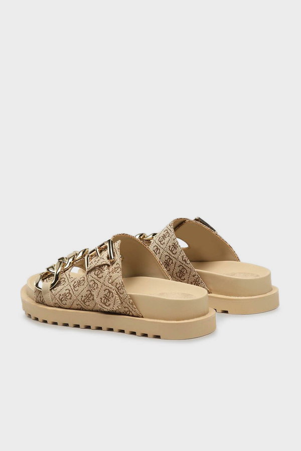 Guess Logolu Kadın Terlik BEJ
