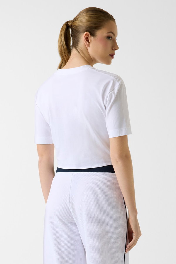 Guess Ön Bağlamalı Kadın T-shirt Beyaz