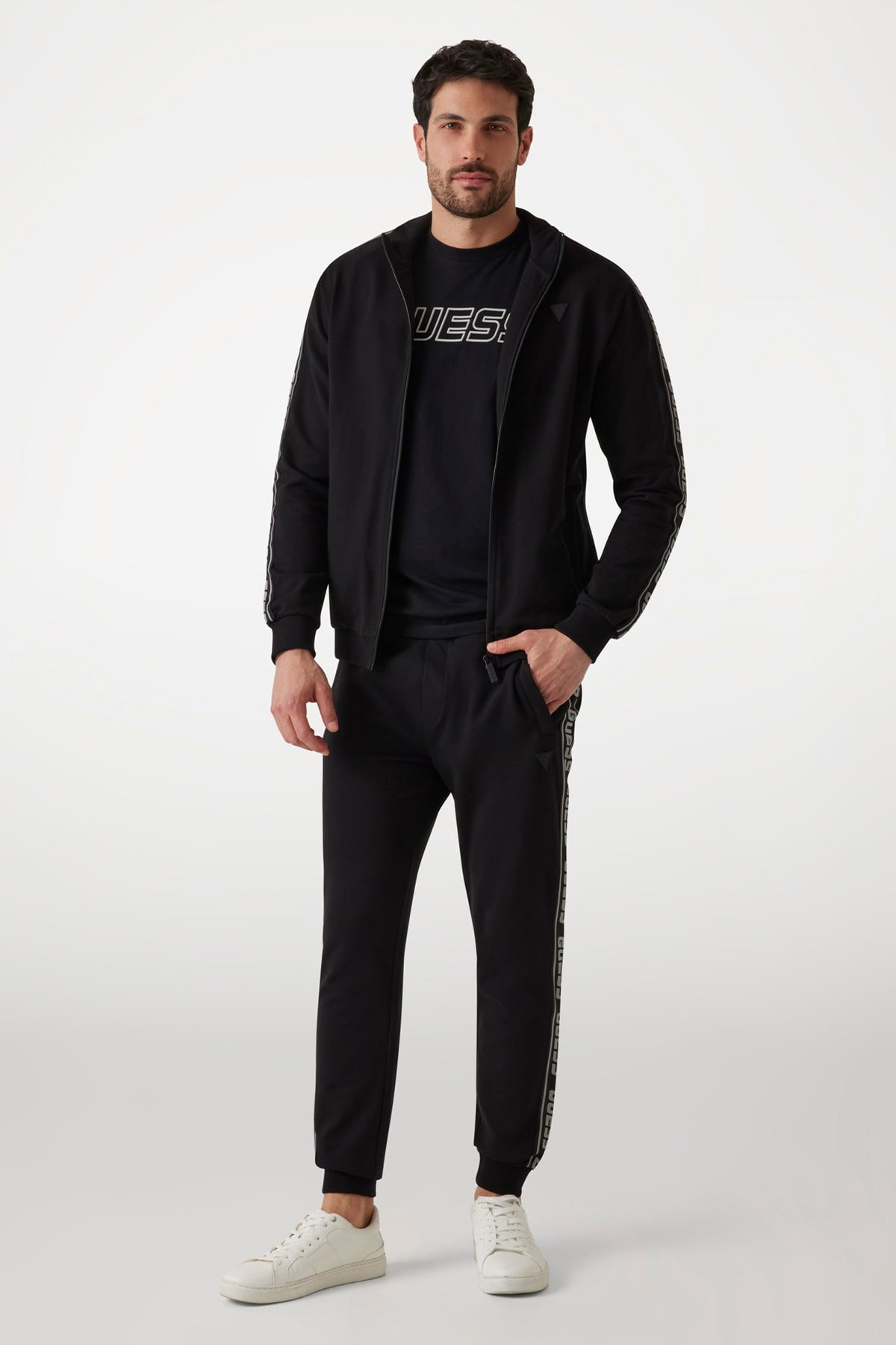 Guess Paça Lastikli Eşofman Altı SIYAH