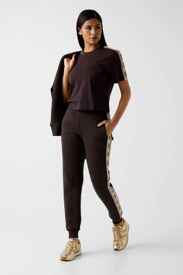 Guess Paça Lastikli Kadın Eşofman Altı KAHVERENGI