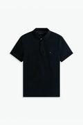 Tommy Hilfiger Polo Yaka Erkek T-shirt SİYAH