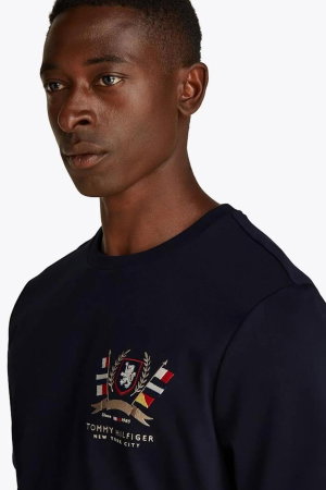 Tommy Hilfiger Bisiklet Yaka T-shirt LACİVERT
