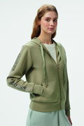Guess Fermuarlı Kadın Sweat Haki