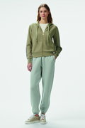 Guess Fermuarlı Kadın Sweat Haki