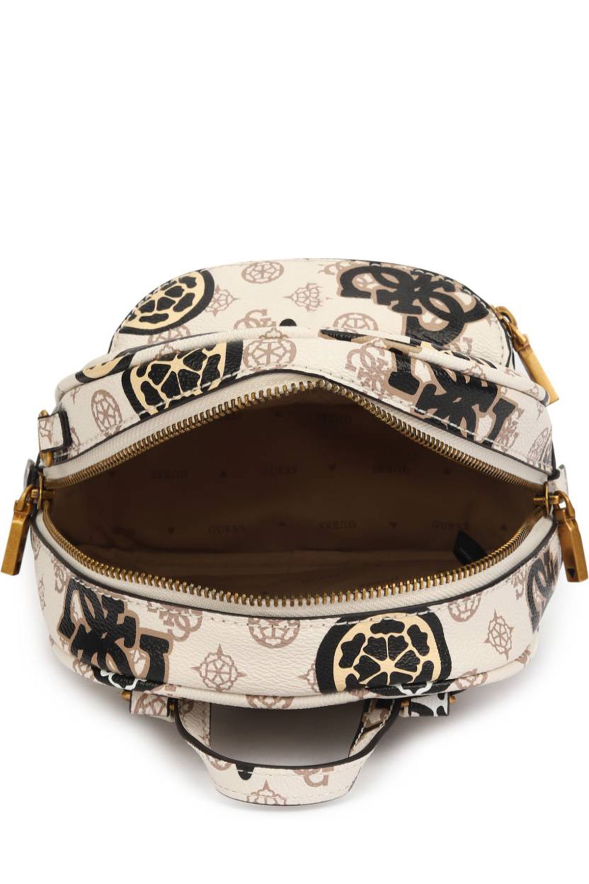 Guess House Logolu Fermuarlı Kadın Sırt Çantası KREM Guess House Logolu Fermuarlı Kadın Sırt Çantası KREM