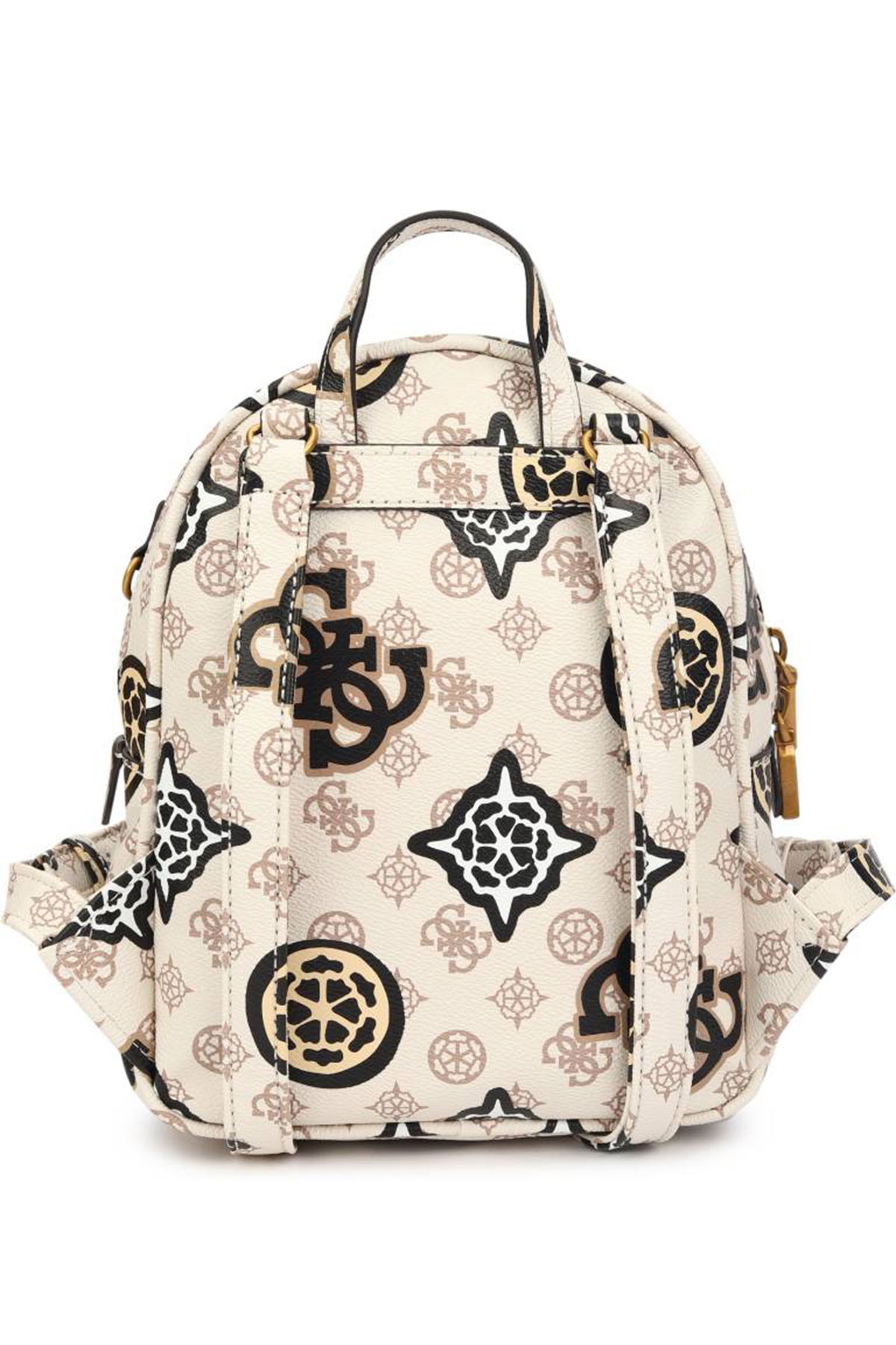 Guess House Logolu Fermuarlı Kadın Sırt Çantası KREM Guess House Logolu Fermuarlı Kadın Sırt Çantası KREM