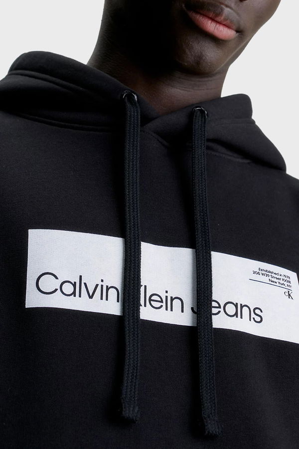 Calvin Klein Kapüşonlu Erkek Sweat SİYAH