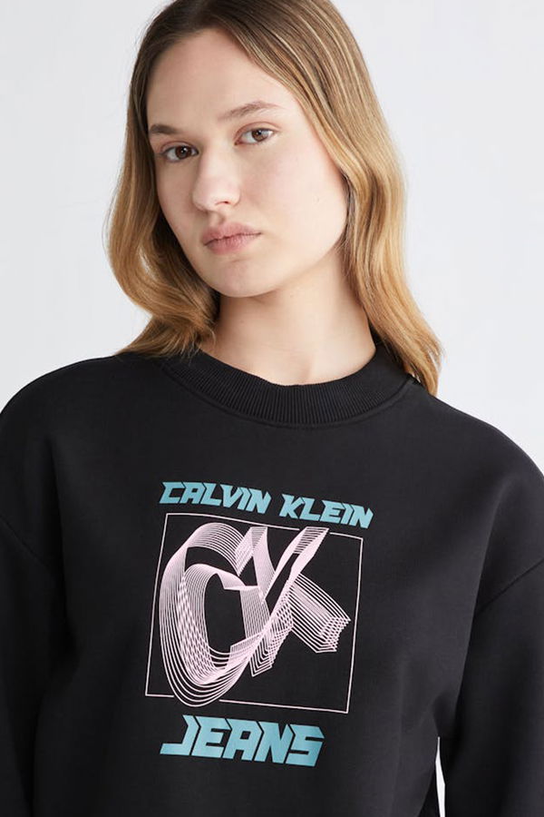 Calvin Klein Kapüşonlu Kadın Sweat SİYAH